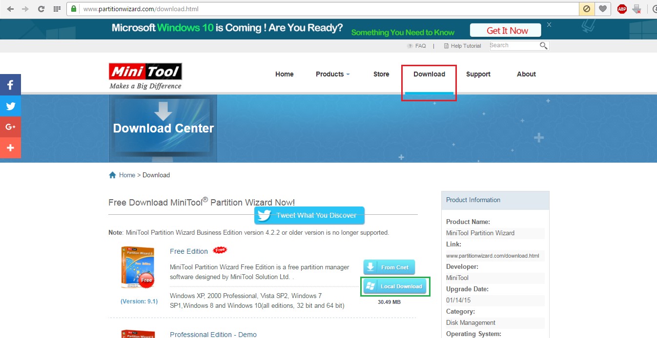 №11. Страница загрузки Minitool Partition Wizard Bootable