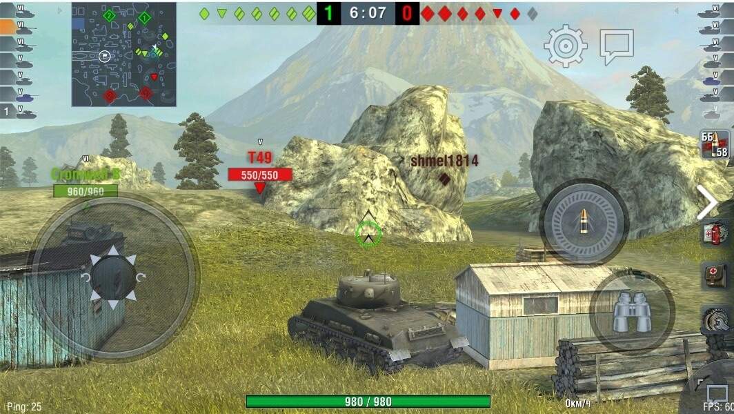 Интерфейс игры World of Tanks