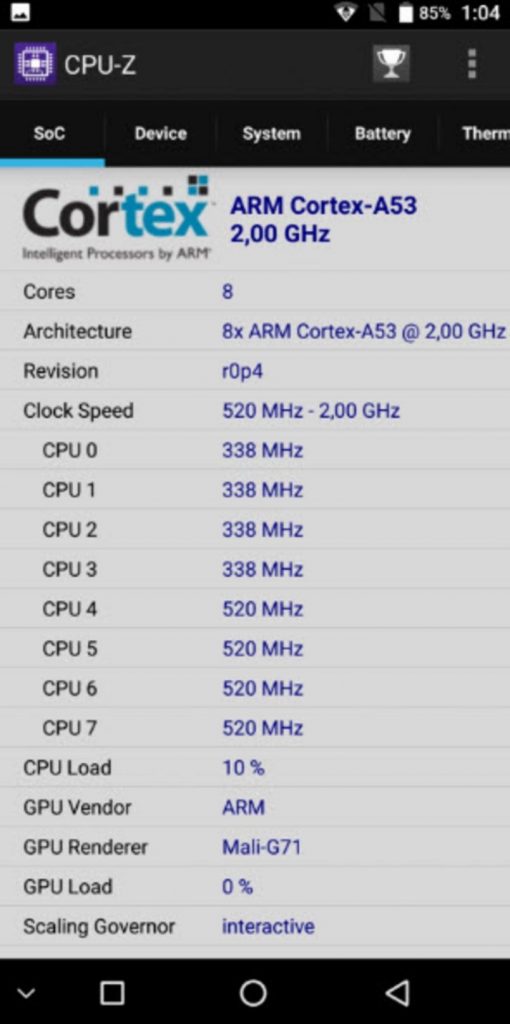Рис.13 Информация о процессоре, полученная с помощью утилиты CPU-Z.