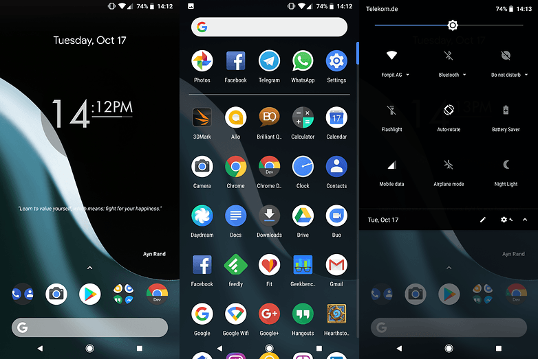 Рис. 8. Android 8.1 Oreo