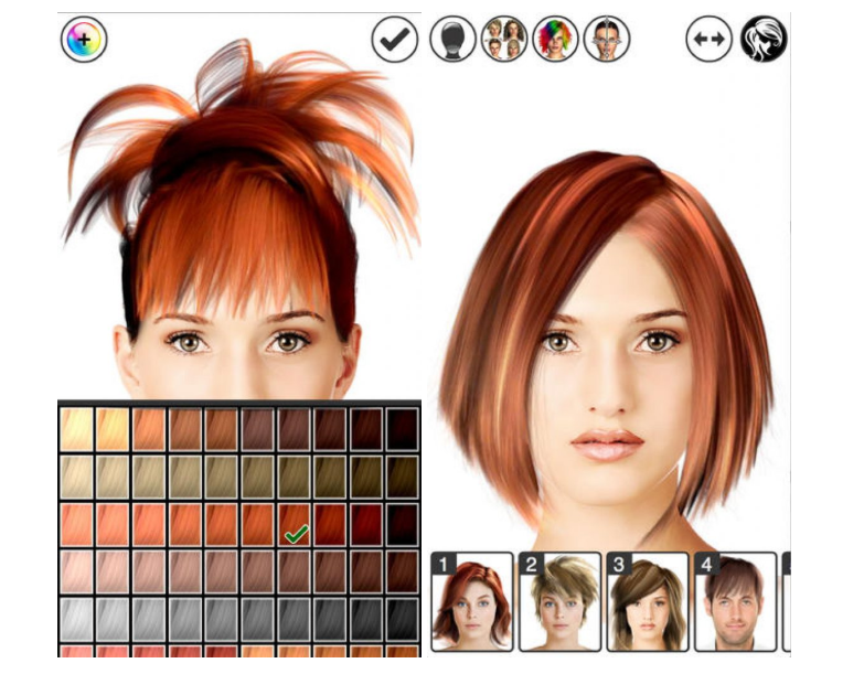 Изменить цвет волос онлайн на фото онлайн бесплатно