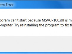 Отсутствует msvcr100 dll — Исправление ошибки