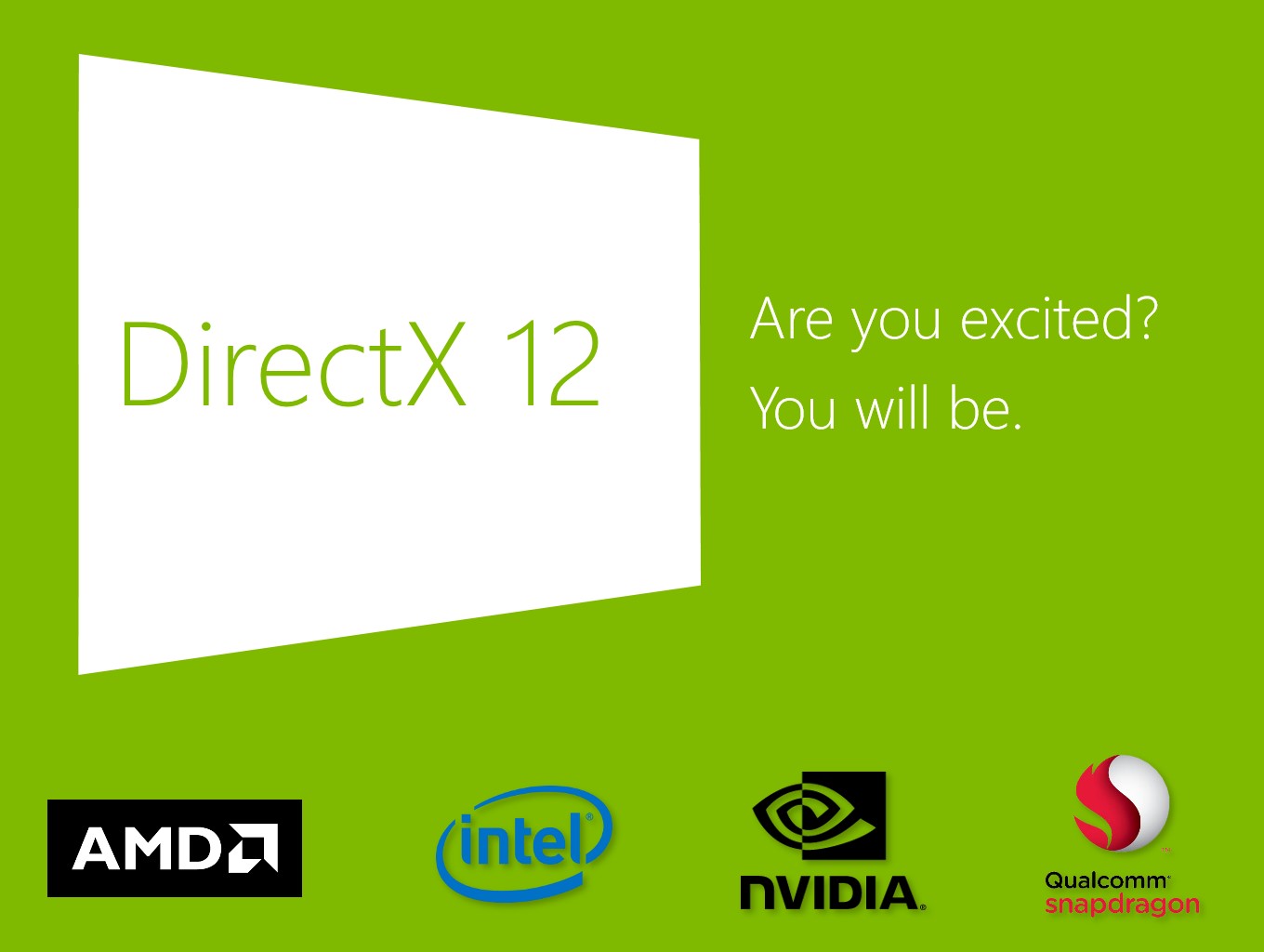 Логотип пакета DirectX 12, по умолчанию встроенного в Windows 10