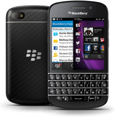 Внешний вид телефона BlackBerry Q10