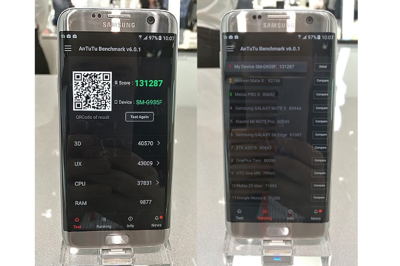 Samsung Galaxy S7 Edge в AnTuTu Benchmark