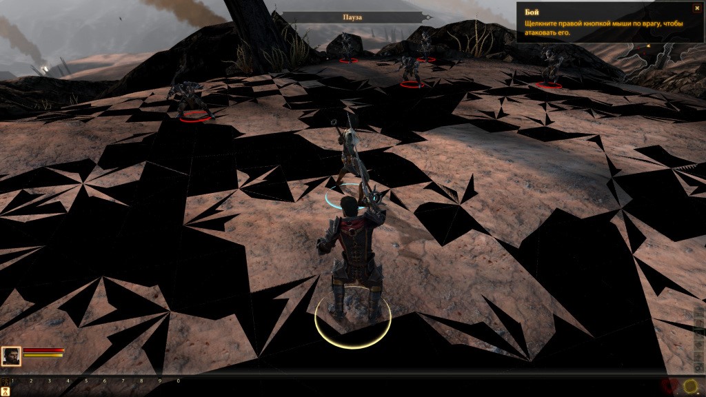 Лаг с плохо прорисованными структурами поверхности в Dragon Age 2