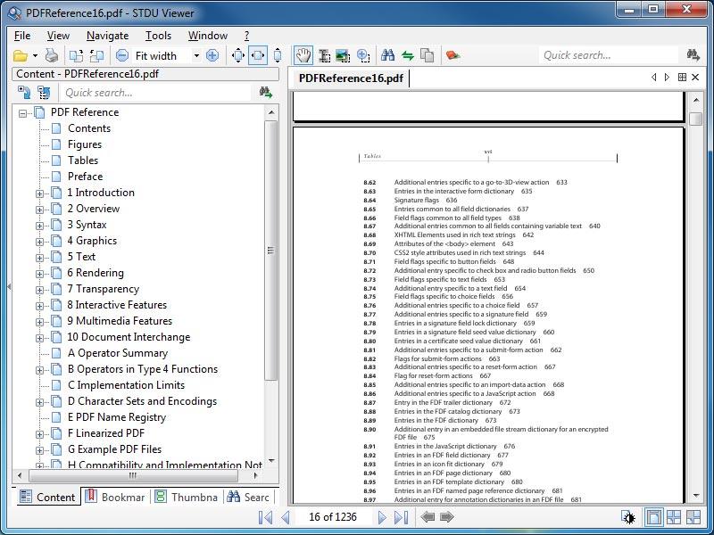 Рис. 7. Главное окно программы STDU Viewer для Windows 7