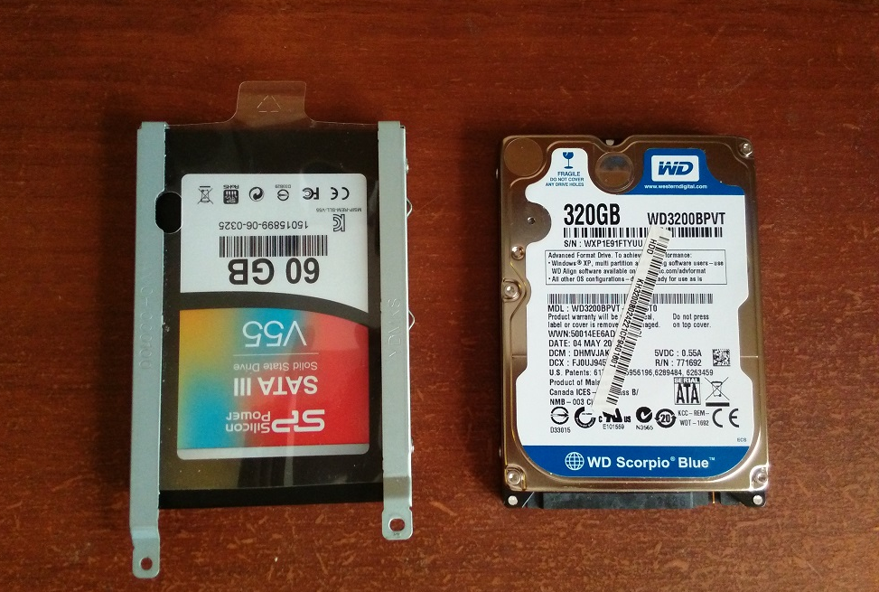 Рис.3. SSD и HDD для ноутбука с интерфейсами SATA III