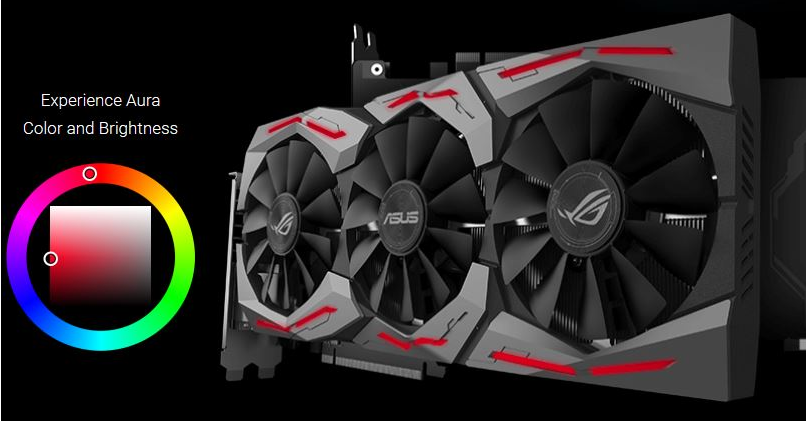 Рис.8. ROG Strix GeForce GTX 1060 – потрясающее охлаждение и оригинальная подсветка