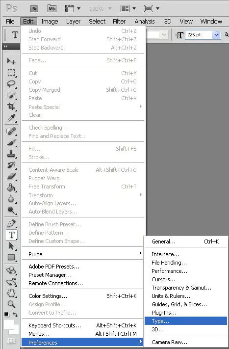 Рис. 7 Окно настроек PS CS5