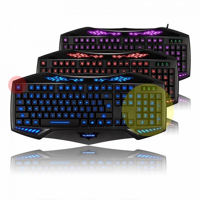 Эргономичные игровые клавиатуры с подсветкой