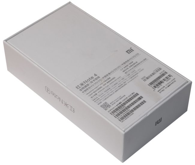 Коробка Xiaomi Redmi Note 4