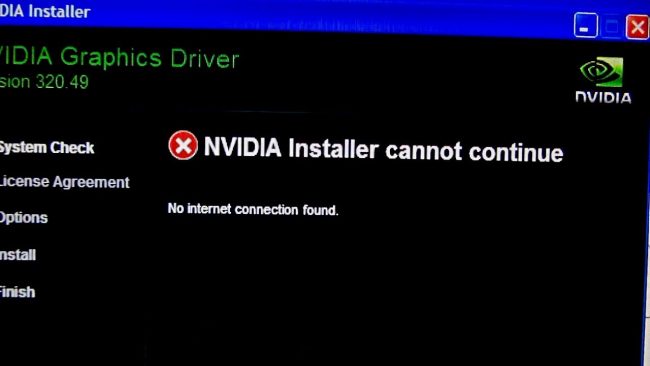 Ошибки Nvidia drivers