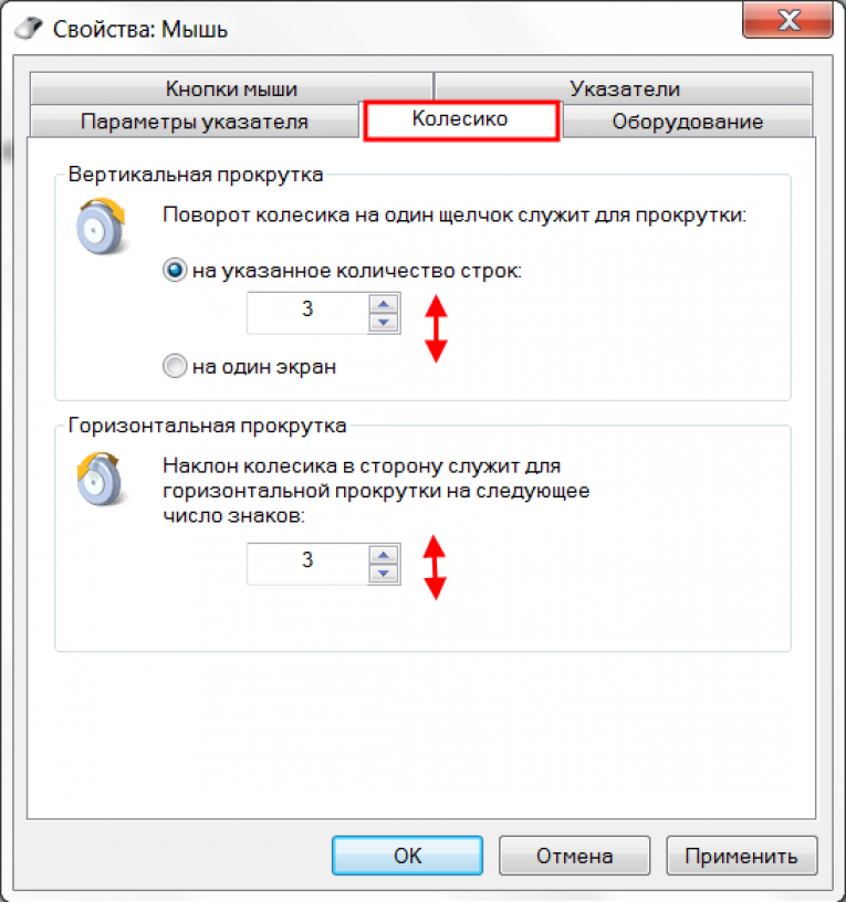 Мышка перестала прокручивать колесико. Параметры колесика мыши. Как настроить колесико мыши. Как настроить колёсико на мышке для прокрутки. Стандартные параметры мыши.