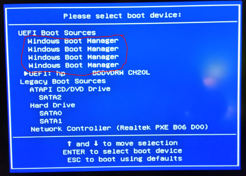 Windows boot manager что это значит
