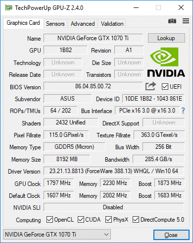 Рис. 12 – Скриншот GPU-Z
