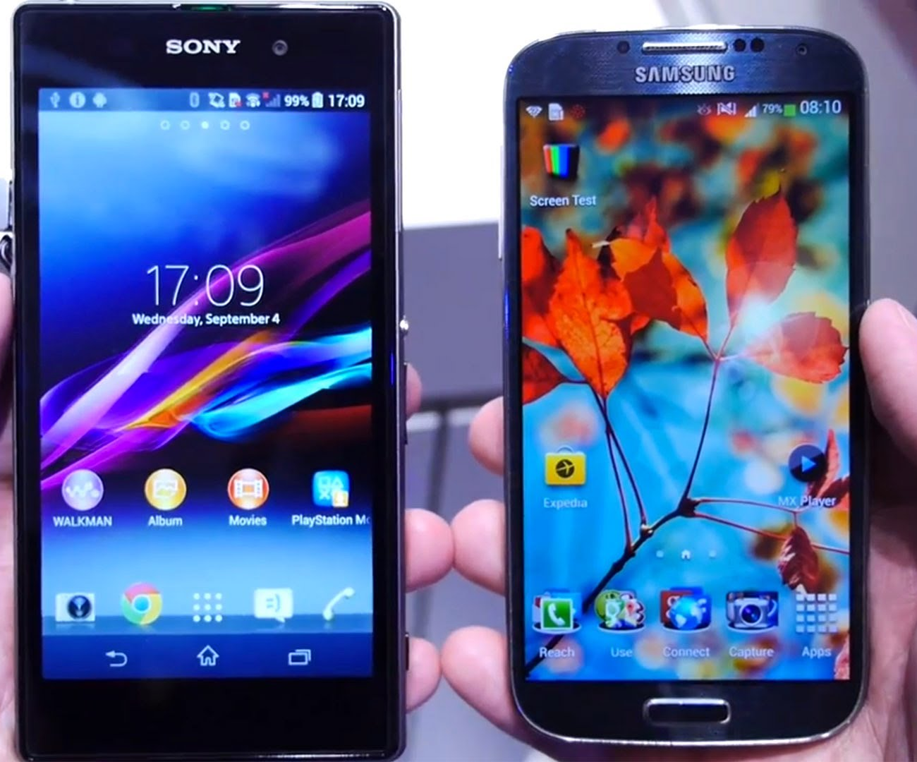 Рис. 5. Сравнение с Samsung Galaxy S4
