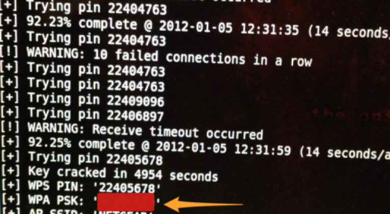 Failed to connect retrying. Расшифровка пароля WPA.