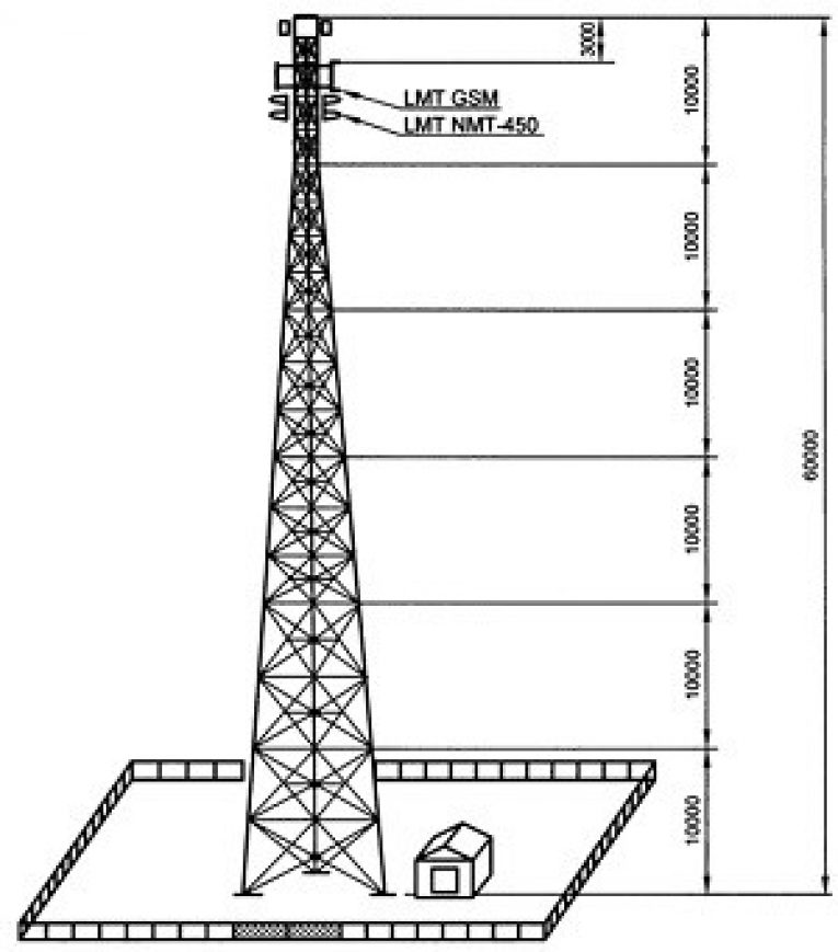 Высота вышек. Башни сотовой связи АМС чертеж. Вышка сотовой связи чертежи AUTOCAD. Схема вышки сотовой связи. Базовая станция сотовой связи чертеж.